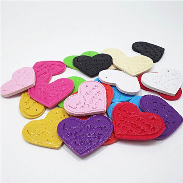 G04 Peixes PU Imitação Gravação Amor Cabeça de couro Pequenos Acessórios Acessórios Materiais DIY Acessórios Acessórios