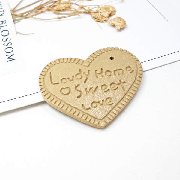 G04 Peixes PU Imitação Gravação Amor Cabeça de couro Pequenos Acessórios Acessórios Materiais DIY Acessórios Acessórios