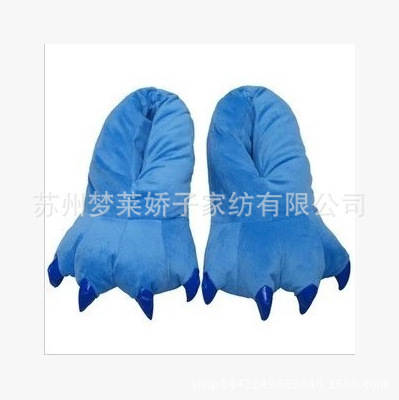 Fabricante atacado desenho animado coral dinossauro pelúcia animais roupa de dormir calças sapatos pelúcia sapatos caseiros explosivos multicolorido pelúcia