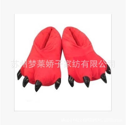 Fabricante atacado desenho animado coral dinossauro pelúcia animais roupa de dormir calças sapatos pelúcia sapatos caseiros explosivos multicolorido pelúcia