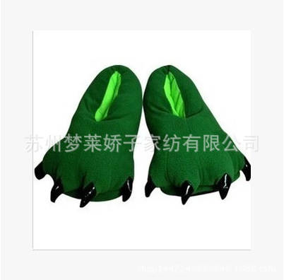 Fabricante atacado desenho animado coral dinossauro pelúcia animais roupa de dormir calças sapatos pelúcia sapatos caseiros explosivos multicolorido pelúcia