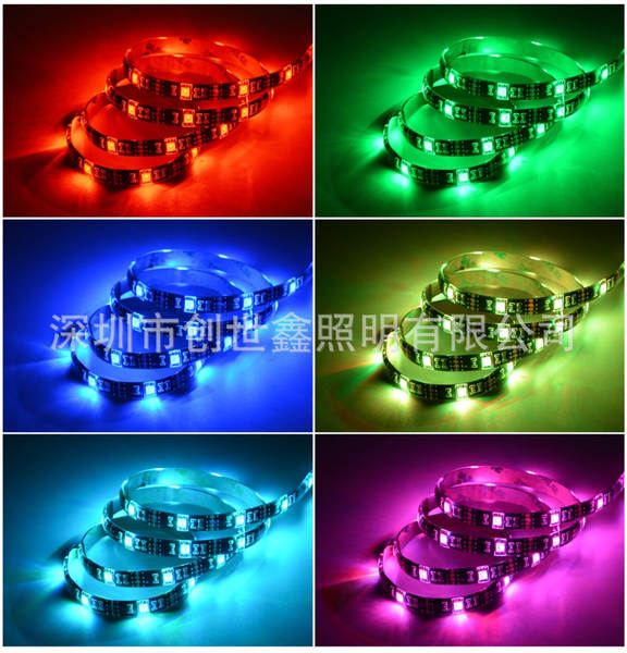 5050 lâmpadas USB com 30 lâmpadas de placa-preta de televisão de controle remoto RF RGB de parede de fundo de sete cores lâmpadas de computador