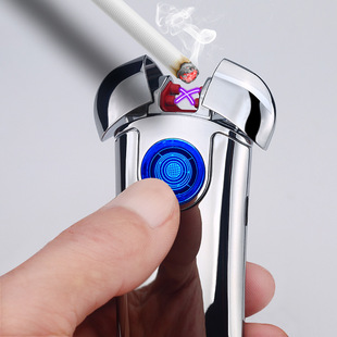 AM055 Pequeno incandescente de carvão antigo e incandescente de fumaça anti-ventilador de cigarro do presente de negócios