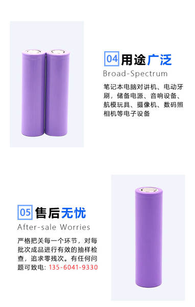 18650 Chargable Solar Mobile Power Ventilador 3.7V Unicode 2000mah bateria de lítio núcleo