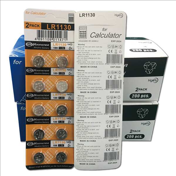 LR1130 AG10 LR54 389A 189 L1131 Bateria eletrônica com botão 1.55V