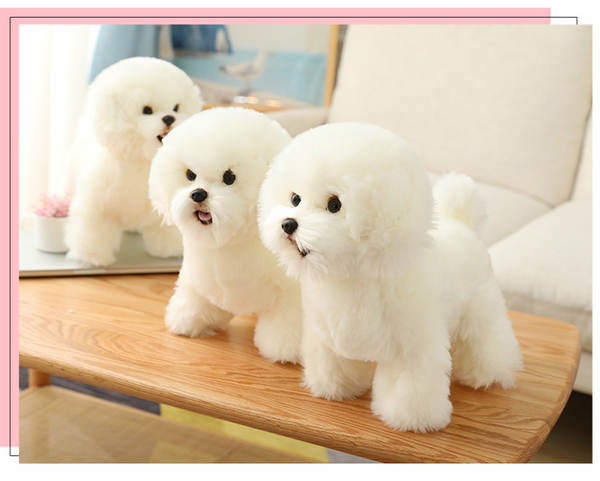 Bichon Frise de Pelúcia Branco