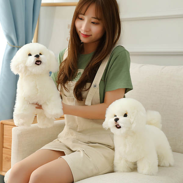 Bichon Frise de Pelúcia Branco