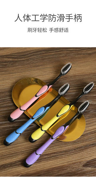 Pintura de dentes macio de algodão de algodão macio de cabelos largos de cabelo macaron fresco japonês coreano para casa adulto homem e mulher casal família dez roupas