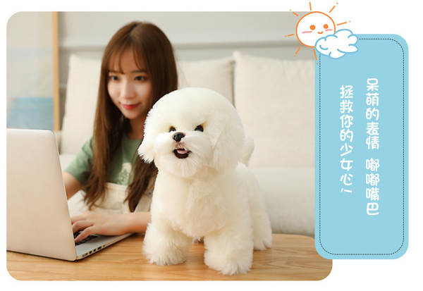 Bichon Frise de Pelúcia Branco