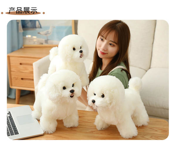 Bichon Frise de Pelúcia Branco