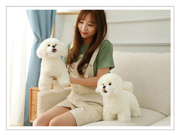 Bichon Frise de Pelúcia Branco