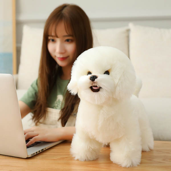Bichon Frise de Pelúcia Branco