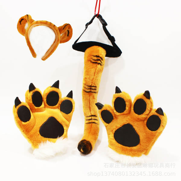Jardim Zoológico tigre cauda pelúcia pernas dinossauro leopardo bonecas leão bonecas crianças brinquedos artefatos