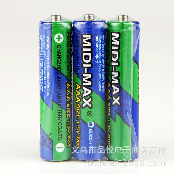 Bateria sem hidrogênio em conformidade com a norma ROHS Bateria midi-max do tipo P de carbono AAA7