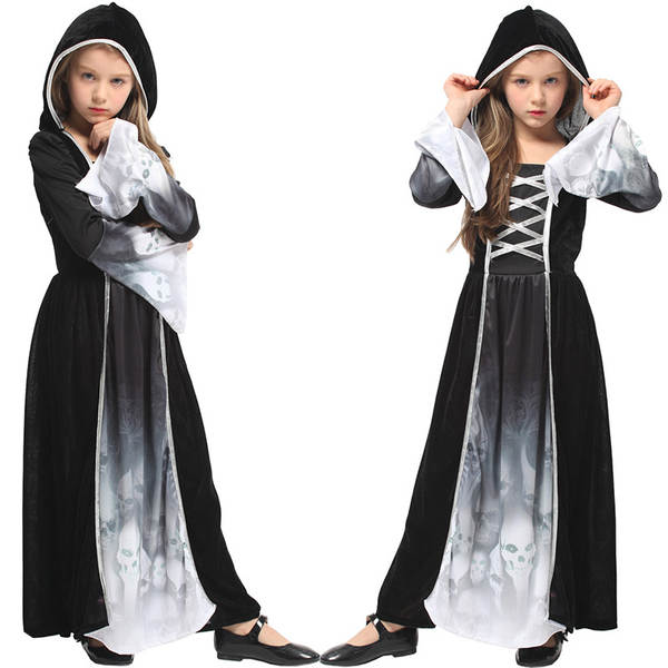 Vestido de Halloween Cosplay Princesa Crianças Vestido de Horror G-0301