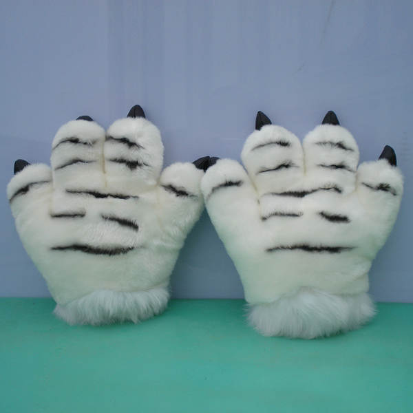 bonito tigre cauda pelúcia brinquedos de neve leão bonecas dinossauro punhos apresentação utensílios crianças presentes de aniversário
