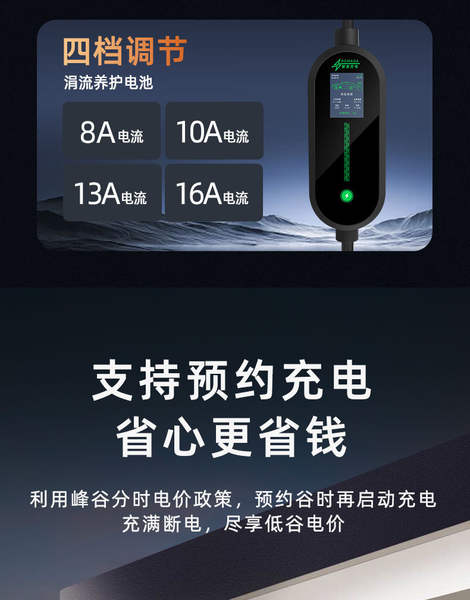 ROMADA carregador de carros elétricos com carregador portátil 3.5/7kw