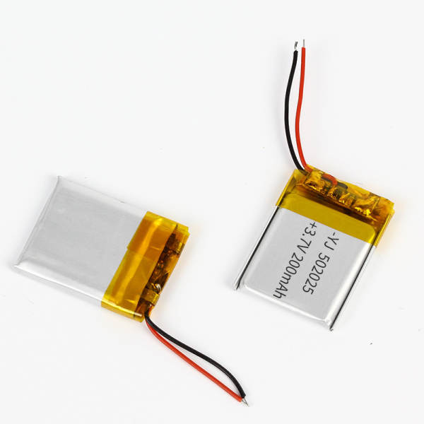 Polímero bateria de lítio recarregável 502025/200 fabricante fornece modelo de aeronave bateria de escova de dentes elétrica