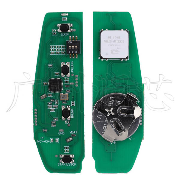 Aplicável a Biady Song Qin novo 4 teclas de controle remoto chave do carro cartão inteligente 46 chip 433.92MHz FSK