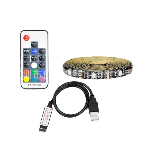 5050 lâmpadas USB com 30 lâmpadas de placa-preta de televisão de controle remoto RF RGB de parede de fundo de sete cores lâmpadas de computador