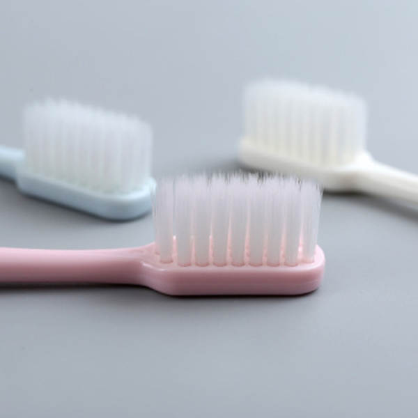 Escova de Dente Macarrão com Cabeça Grande e Cabelos Macios de Carvão de Bambu