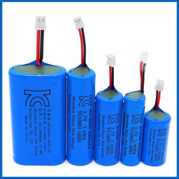 Huawei 18650 bateria de lítio recarregável de 3.7V com placa de proteção de metal de extremo negativo da Coreia do Sul KC Certified 18650 bateria