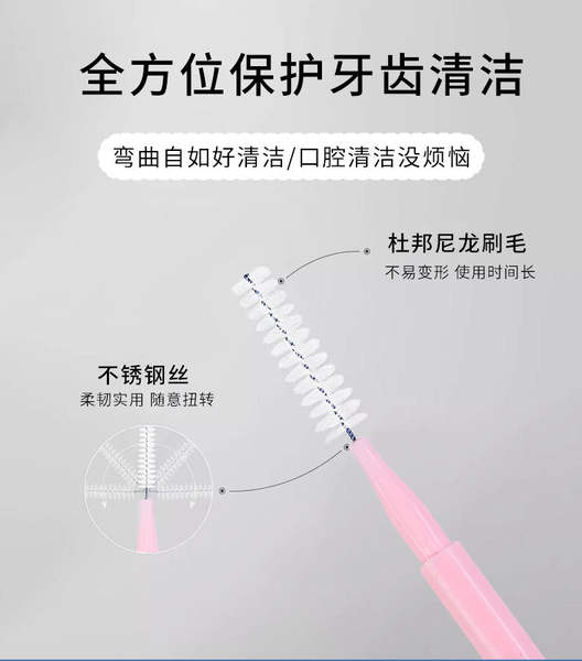 Escova de limpeza interdental profunda