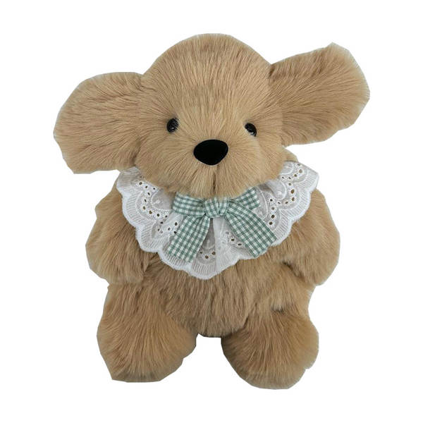 DIY artesanato caseiro criativo bonito cachorro dourado gravar boneca de pelúcia material saco de cachorro de pelúcia de cachorro presente