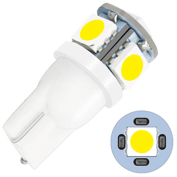 Lâmpada de iluminação transfronteiriça T10 de alto brilho de decodificação da lâmpada de carro LED 5SMD5050 lâmpada interior do telhado