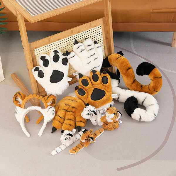 Tiro Simulador Tigre Cauda Pássaros brinquedos de pelúcia luvas bonecas brinquedos de brinquedos para crianças