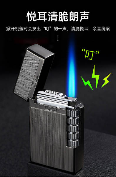 Iluminação direta criativa da lâmpada resistente ao vento azul da chama do design do metal do tecido de tecido do fabricante de presentes de negócios atacado
