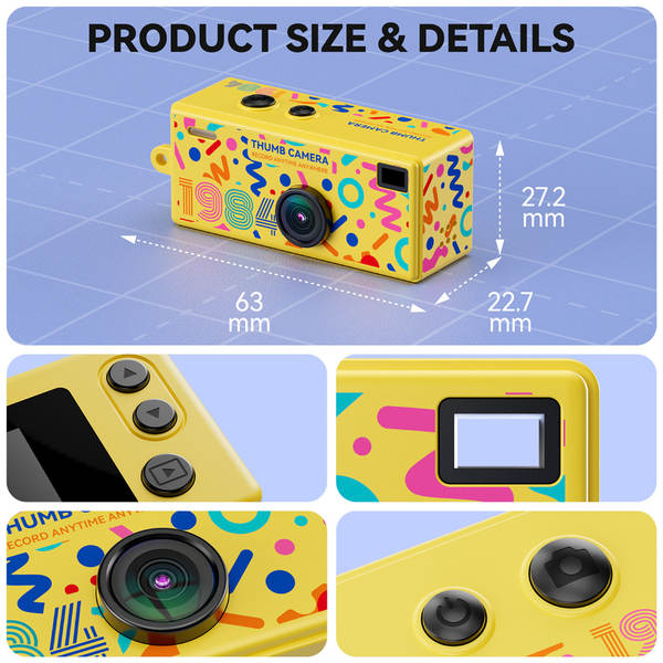 Transfronteiriço novo G65 mini câmera digital retrógrada foto vídeo portátil de pequeno dedo da câmera chave de presente