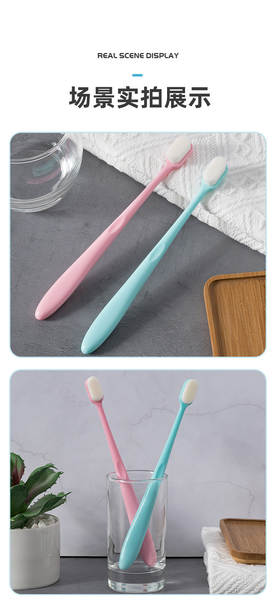 Escova de dente macia para casal