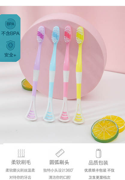 Escova de dentes macarrão suave 8 unidades
