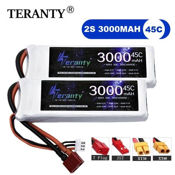 Fabricante de bateria aeromóvel 7.4V 45C 3000mAh bateria de lítio modelo de navio não tripulado 2S bateria de carregamento