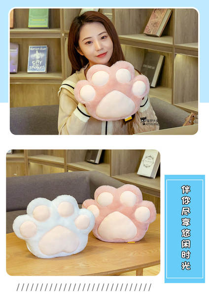 Bolsa de aquecimento para mãos em forma de pata de gato
