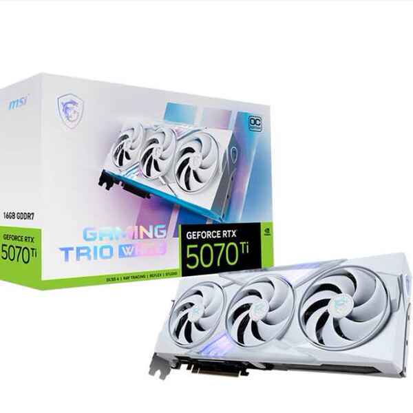 GeForce RTX 5070Ti 16G GAMING TRIO OC WHITE