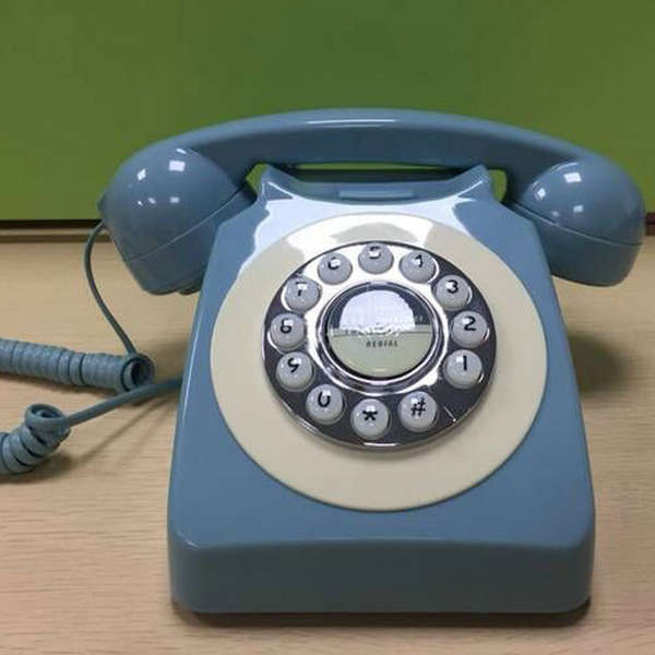 Telefone Retro com Discos