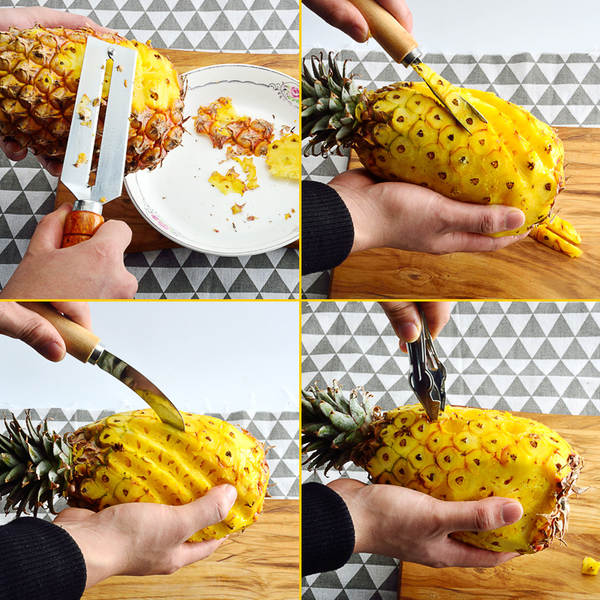 Kit de utensílios para cortar abacaxi