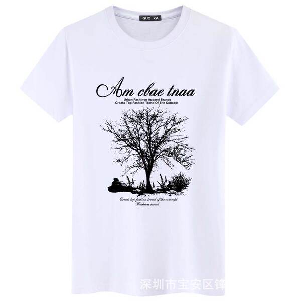 T-shirt masculino de curta-metragem 2024 novo casaco de algodão grosso de verão masculino de meia-metragem de primavera e outono T-shirt masculino