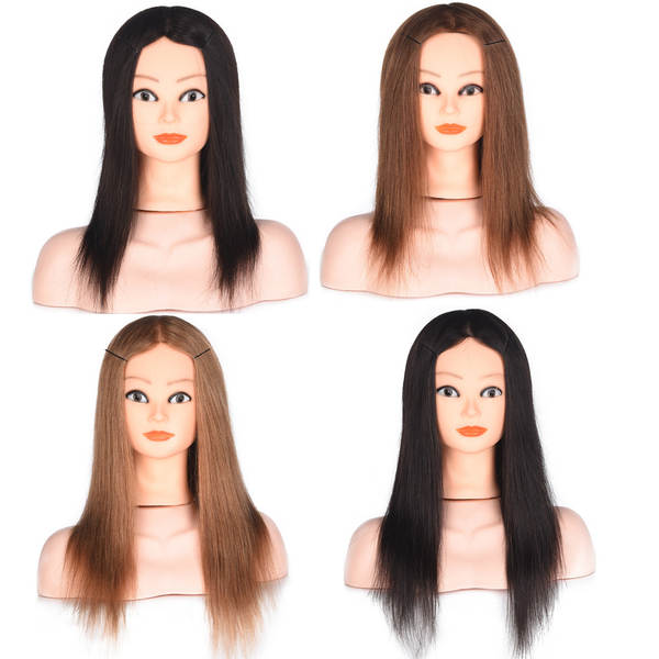 Cabeça de Manequim de Cabelo Humano para Treinamento