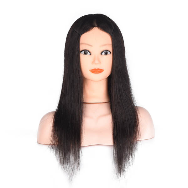 Cabeça de Manequim de Cabelo Humano para Treinamento