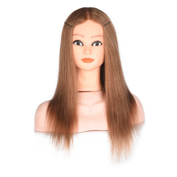 Cabeça de Manequim de Cabelo Humano para Treinamento
