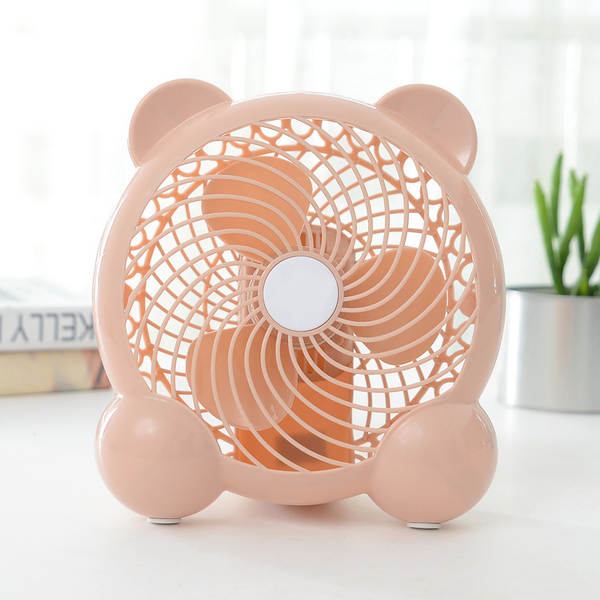 Novo USB Ferroviário Mini Ventilador dormitório estudante de desenho animado ventilador elétrico 4/6/8 polegadas disponível em troca