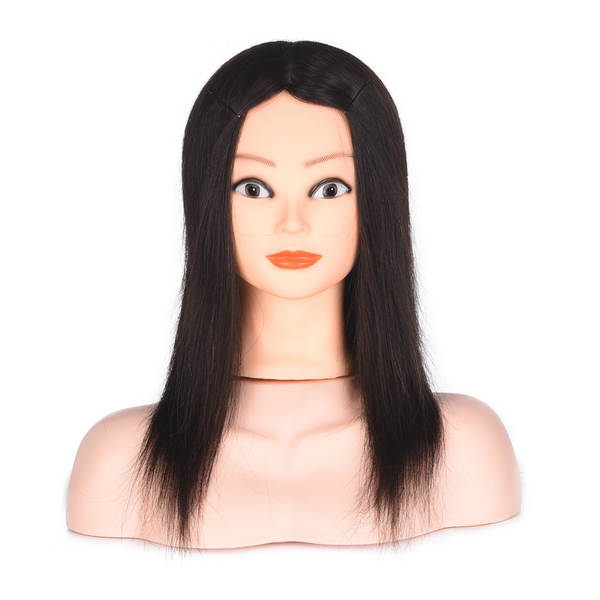 Cabeça de Manequim de Cabelo Humano para Treinamento