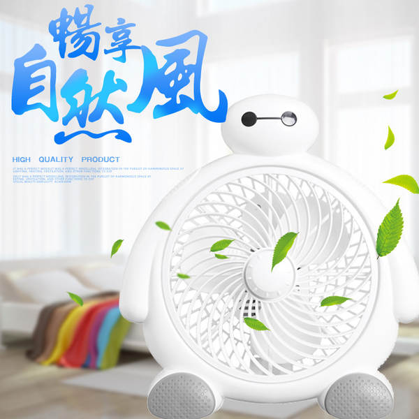 Novo USB Ferroviário Mini Ventilador dormitório estudante de desenho animado ventilador elétrico 4/6/8 polegadas disponível em troca