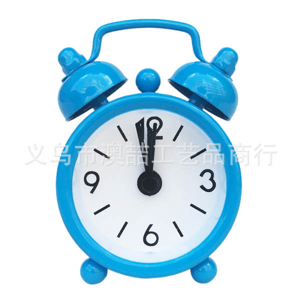 Fabricante atacado 4cm mini-metal pequeno relógio de despertador criativo aluno presente para crianças relógio eletrônico mais logotipo