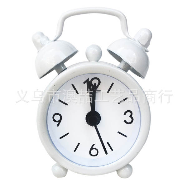 Fabricante atacado 4cm mini-metal pequeno relógio de despertador criativo aluno presente para crianças relógio eletrônico mais logotipo