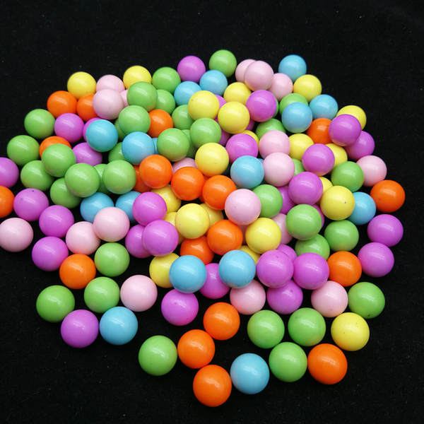 Fabricante fornece perlas sem poros, perlas de cor real de acrílico, perlas de cor plástica, perlas de cor doce de coração