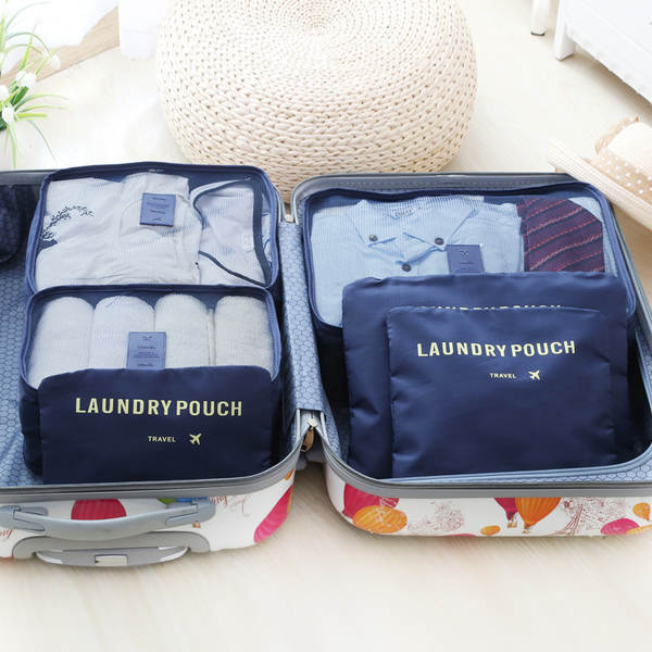 Caixa de viagem 6 peças de roupas impermeáveis 6 peças de roupas impermeáveis 6 peças de roupa interior